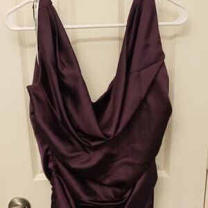 Elegant David's Bridal Purple Dress